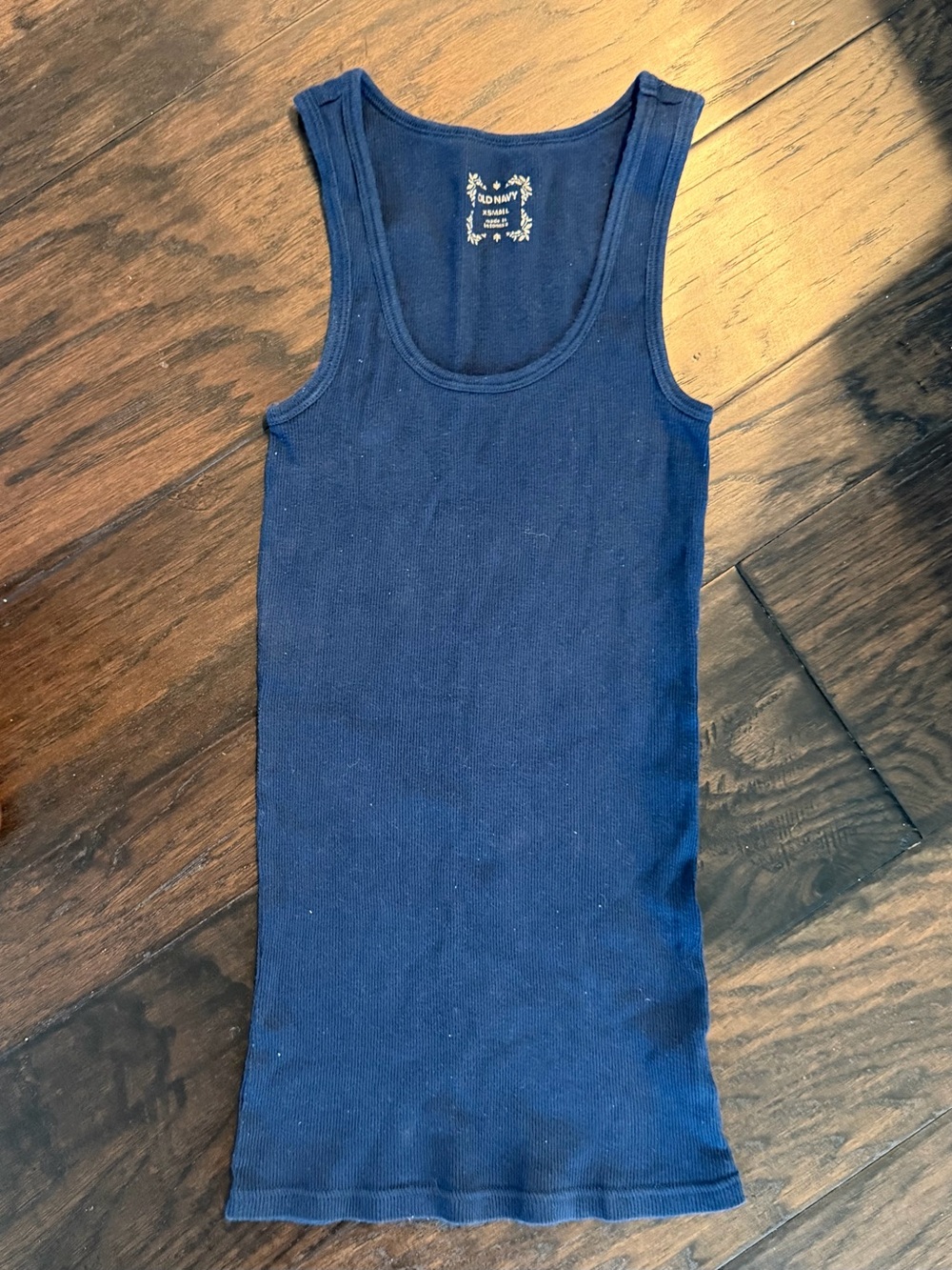 Old navy long tank top navy blue y2k
